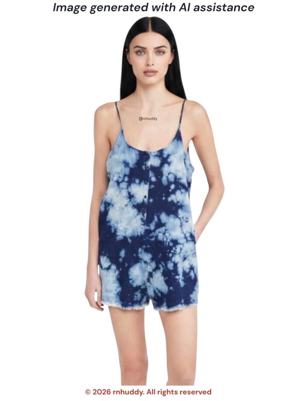 PJ Salvage S tie dye lounge romper